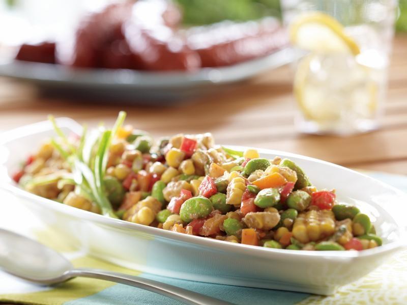 corn and edamame corn and edamame